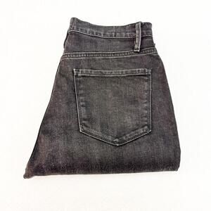 Frame Le Sylvie Slender Straight Tonal Stripe Denim Jeans Size 27